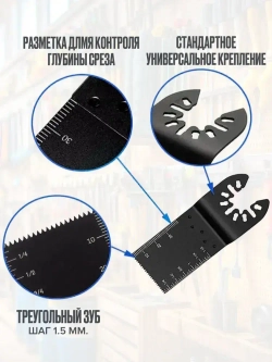 Набор насадки для реноватора пильные, набор пильных насадок для реноватора, 10 штук