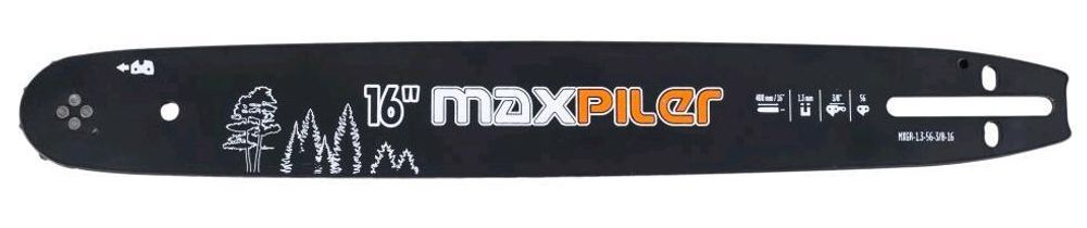 Шина для бензопил (400мм/16&#39;&#39;,3/8&#39;&#39;,1,3мм,56 зв.(Partner.Poulan ,Champion) MXGB-1,3-56-3/8-16