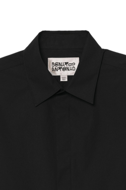 ZARA X BENITO ANTONIO РУБАШКА СВОБОДНОГО КРОЯ, ЧЕРНЫЙ