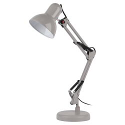 Настольный светильник ЭРА N-214-E27-40W-GY серый | Настольные светильники под лампу