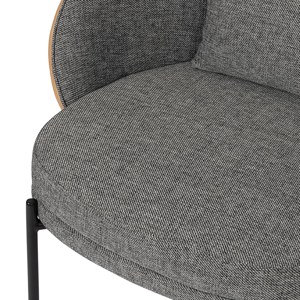 Кресло Cloud, рогожка, грифельно-серое