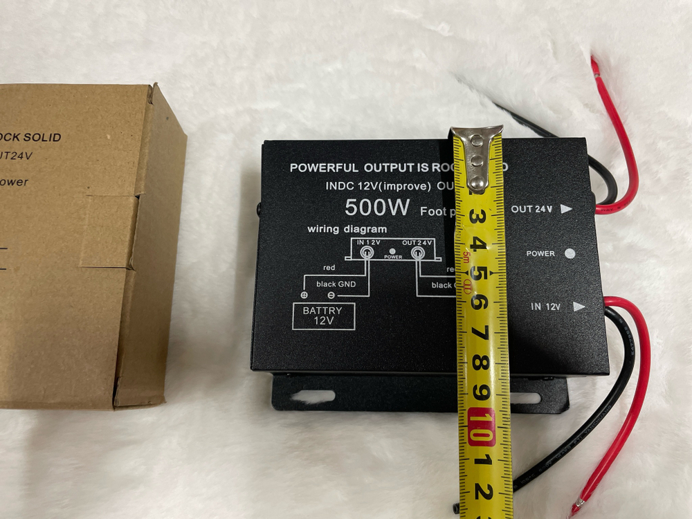 500W (12 в 24) / Преобразователь напряжения DC-DC повышающий 12 В - 24 В (12V - 24V, 500 Вт)