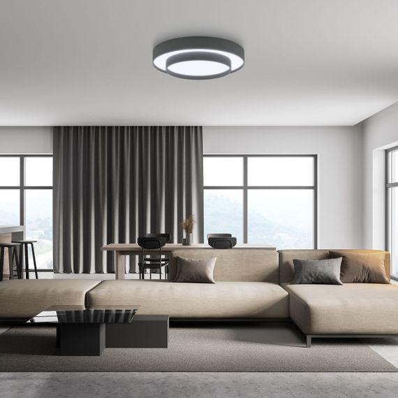 Потолочный светодиодный светильник Eurosvet Force 90330/2 серый