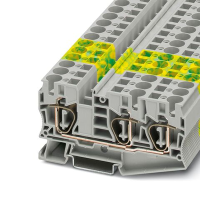 3035302 - ST 10-TWIN-PE - Заземляющий клеммный модуль с пружинными зажимами