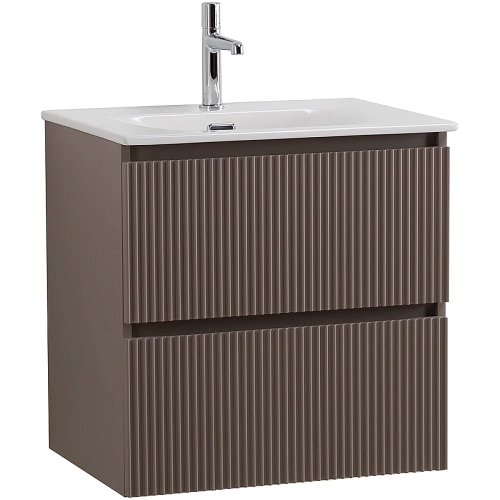 Тумба с раковиной BelBagno 50 UNO-MINI-500-2C-SO-СO+BB-8099-3-50 бежевая матовая