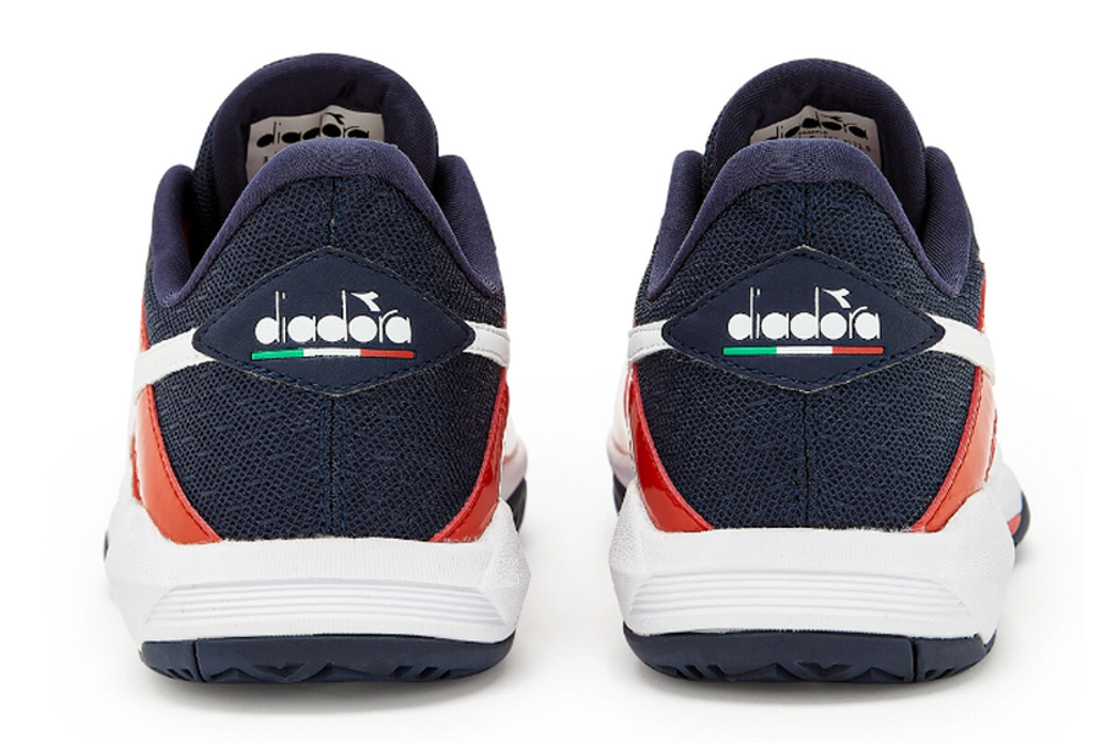 Детские теннисные кроссовки Diadora B.Icon 2 Y JR - blue corsair/white/fiery red