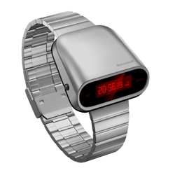 IB BENLYDESIGN S10801S1 Electronic Movement Stainless Steel Strap Watch Unisex Red Watch Dial Waterproof