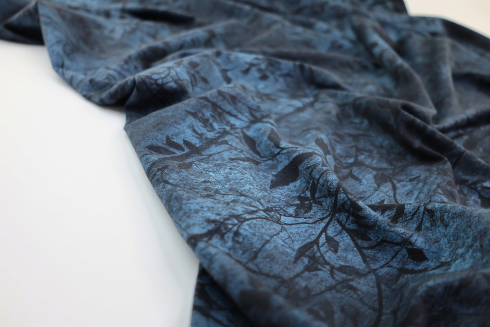 СУМЕРЕЧНЫЕ ЦВЕТЫ - Кулирка с лайкрой, компакт пенье (ДЖ69 Маша) (к0 ширина 165-170см)