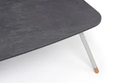 "Верона" журнальный стол из HPL 120х65, H40, каркас светло-серый (RA L7035) муар, цвет столешницы "серый гранит"