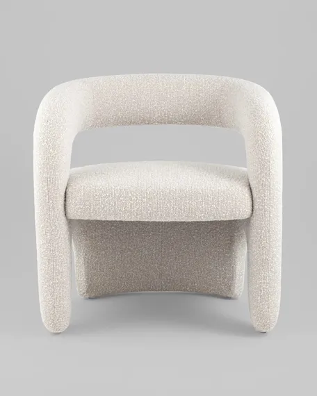 Лаунж-кресло Boon, жемчужное букле