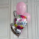 Сет шаров для девушки, девочки, дочки на день рождения «Happy Birthday»