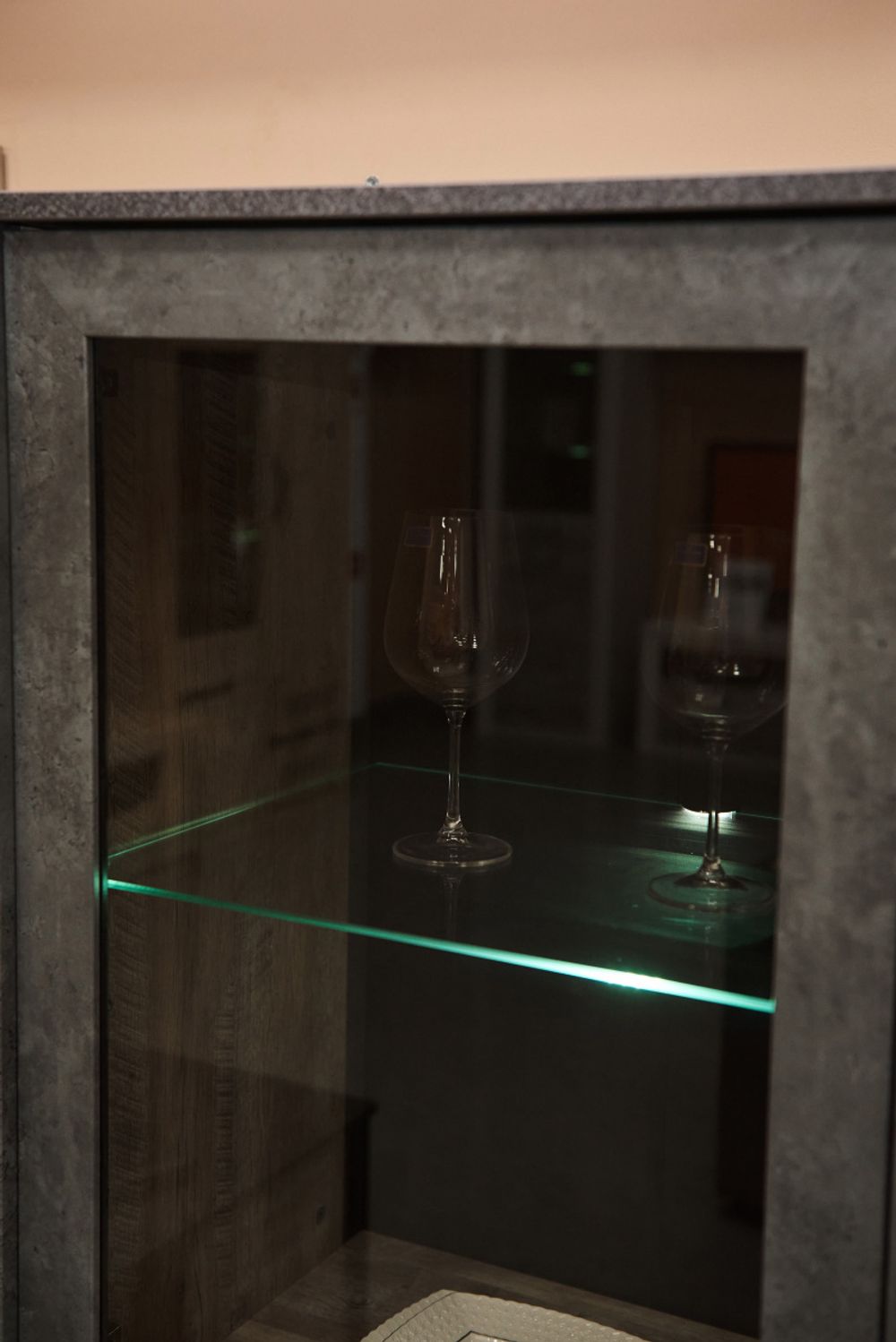 Коллекция Клео Витрина Дуб Юкон/Ателье темное (Набор)