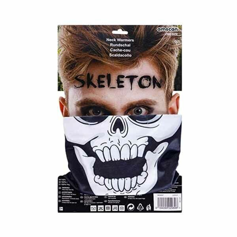 Маска Бафф текстиль Скелет