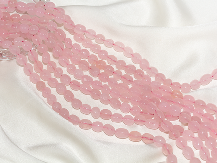 Нить бусин из кварца 6-7мм (галтовка)
