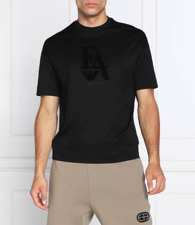 футболка Emporio Armani - черный(6L1TG1 1JSAZ)