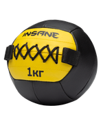 Медбол INSANE IN24-WB200, 1 кг, желтый