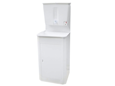 Умывальник Мойдодыр 17л с водонагревателем, пластмассовая мойка, корпус белый