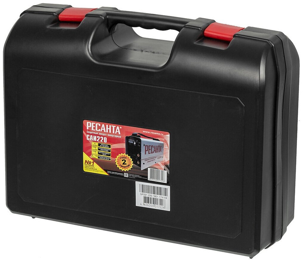 Сварочный аппарат инверторный Ресанта САИ-220 (ММА, 220 А, ПВ - 70%, кейс)