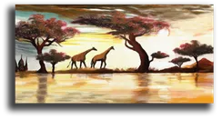 Постер "Два жирафа"