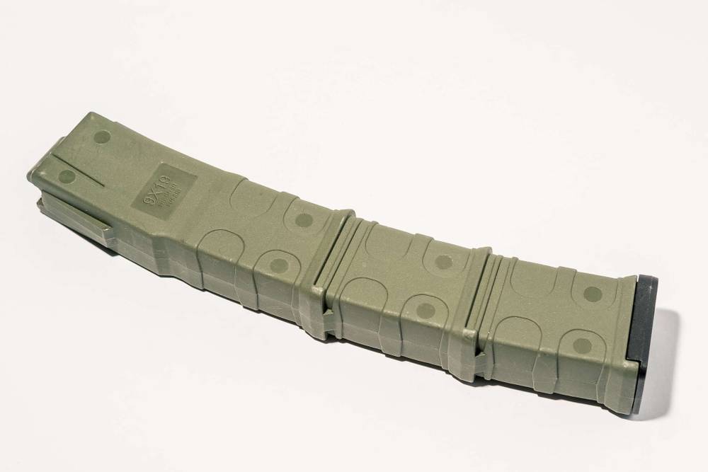 Магазин PufGun для Сайга-9, 9×19, 30 патронов, оливковый