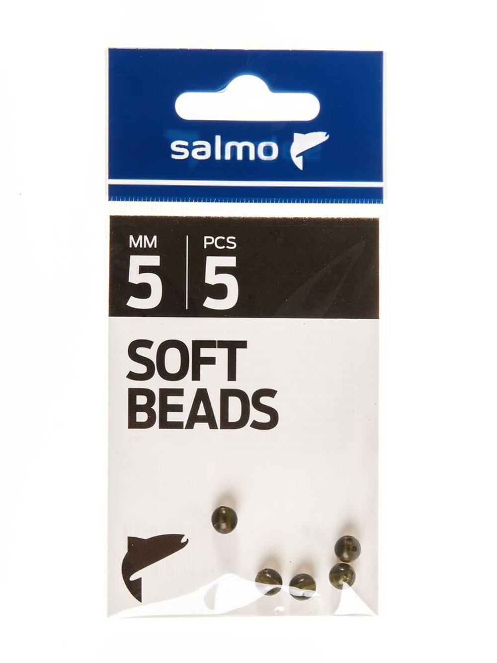 Бусины мягкие Salmo SOFT BEADS 5мм 5шт.