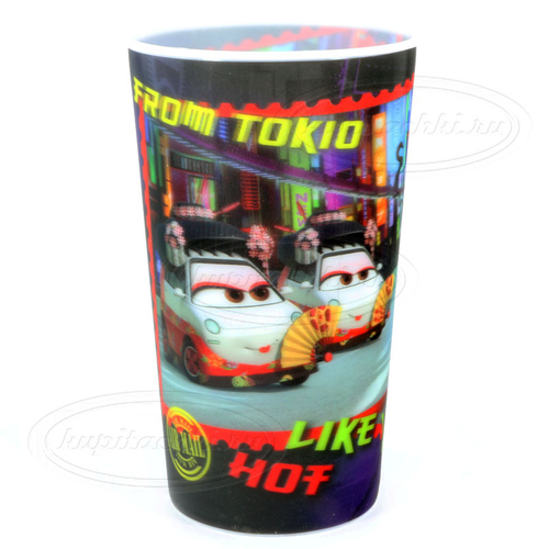 Стакан с 3D рисунком, 560 мл, Токио. Тачки