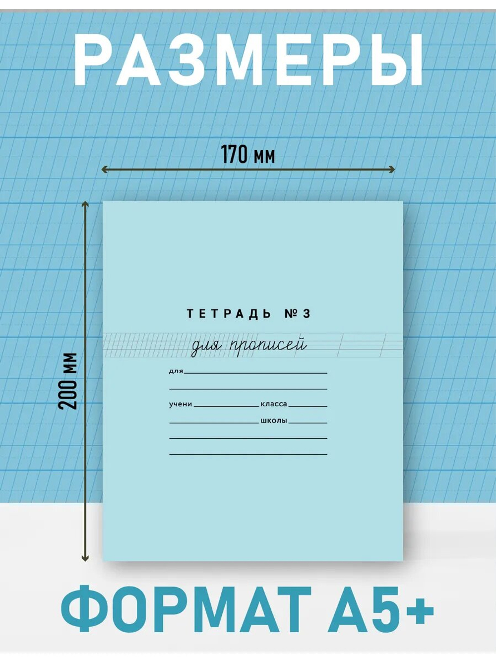 Набор тетрадей для прописей №3, 10 шт