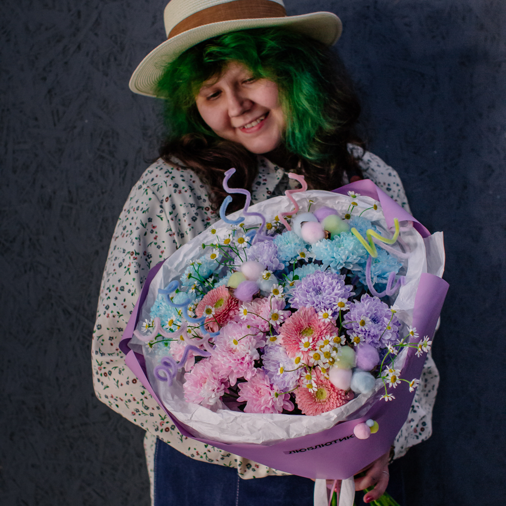 106. Дофаминовый букет в пастельных оттенках
