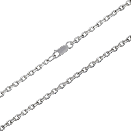 Цепь из серебра/Якорь/Родий