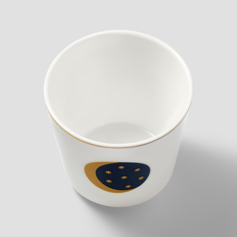 Набор из 2 кофейных стаканов Farforite «Жар-птица» 220 мл в подарочной коробке