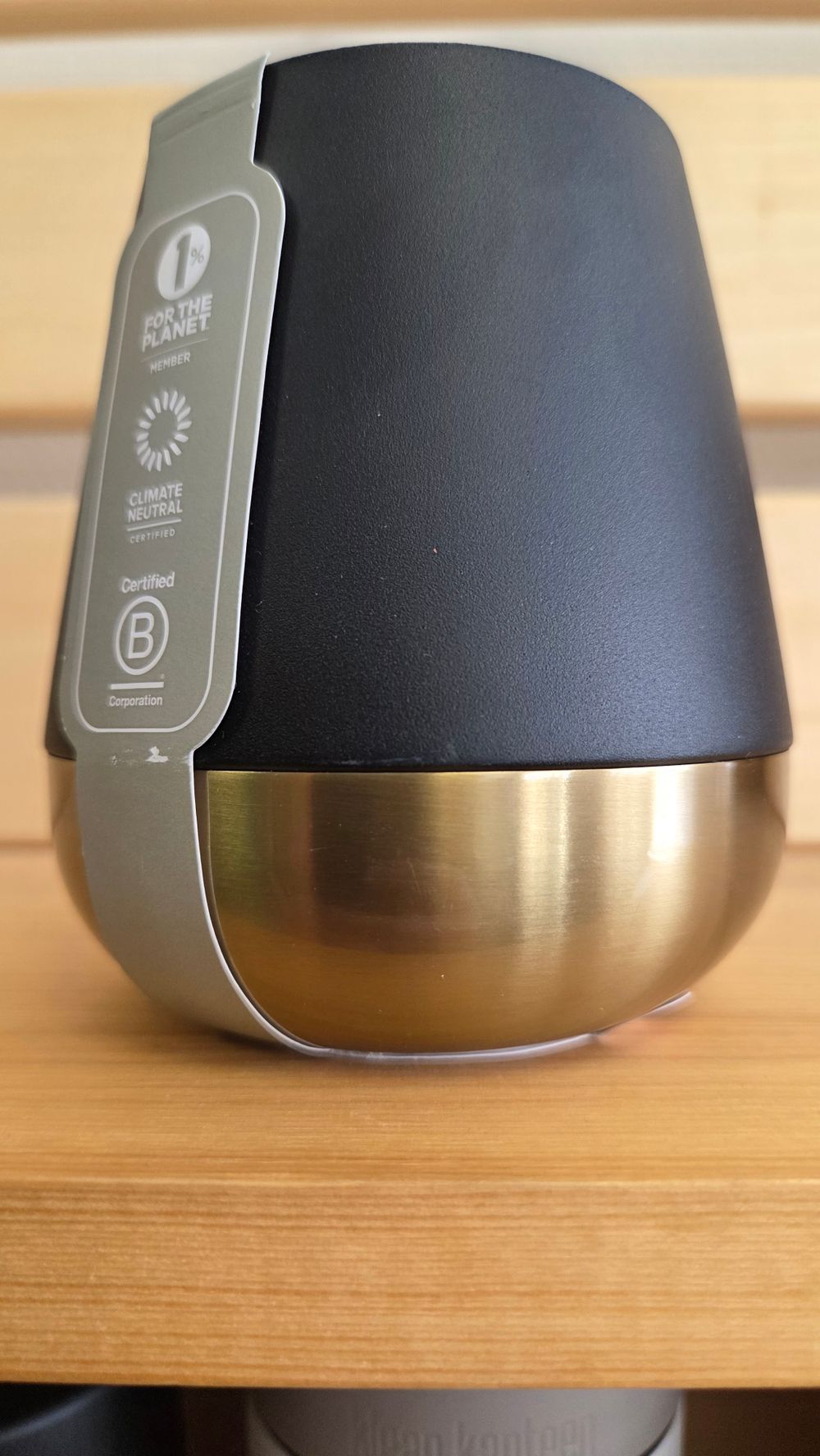 Термостакан Klean Kanteen Rise Wine Tumbler 10oz (280 мл) Limited Edition Black&Gold (повреждена этикетка, потертости)