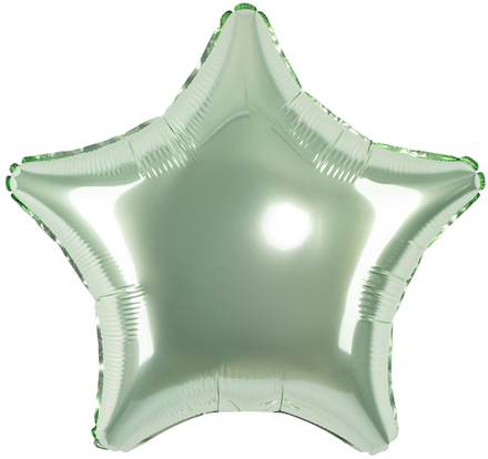 Шар (19''/48 см) Звезда, Шалфей, Бохо, 1 шт.