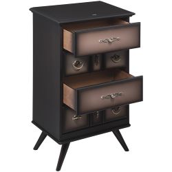 Комод Пандора - 1 с 4 ящиками Орех Оберджин Шоколад