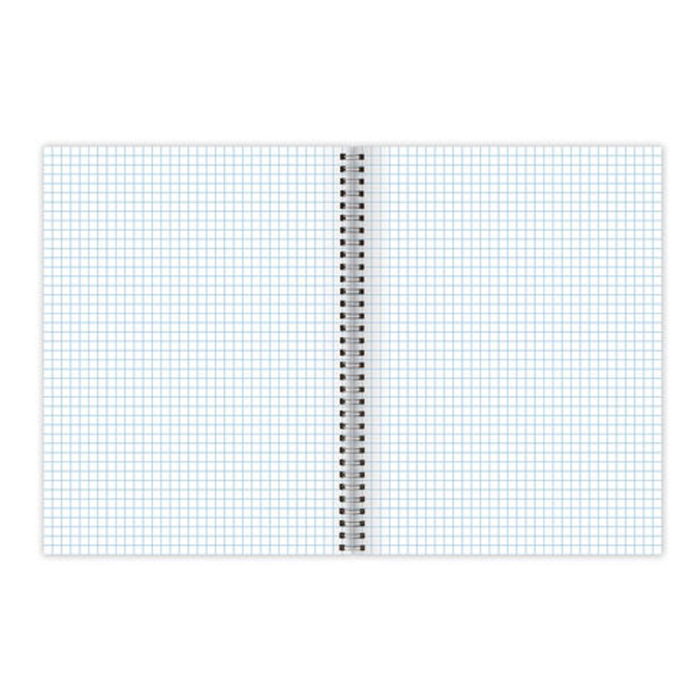 Тетрадь А5, 80 л., BRAUBERG, гребень, клетка, обложка пластик, "OFFICE", 401797