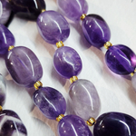 Аметист, крупная галтовка, 10-15 мм, камни овалы бочонки, штучно