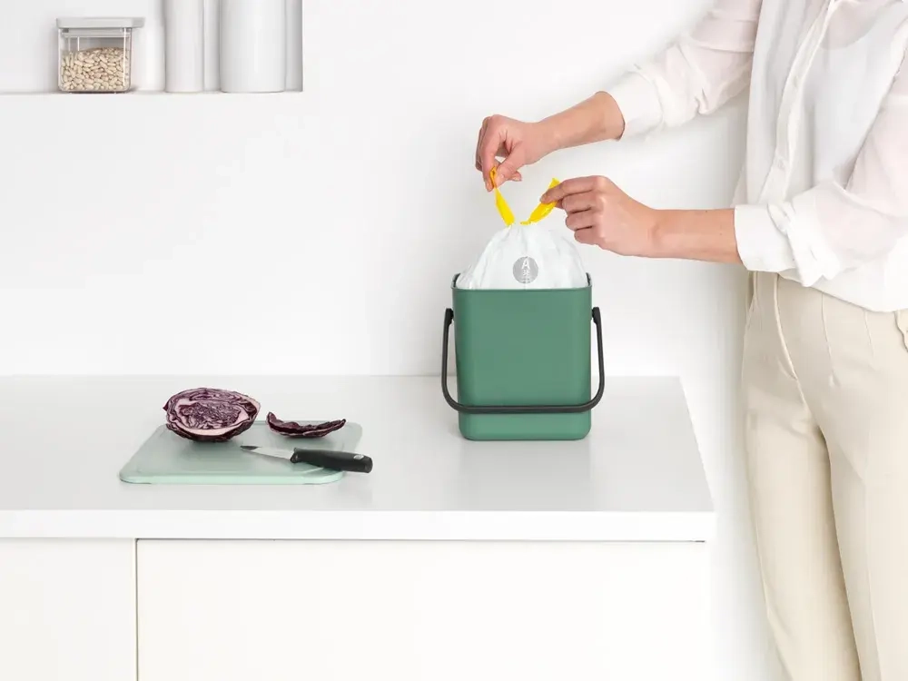 Brabantia Контейнер для мусора Sort & Go 3л зеленый