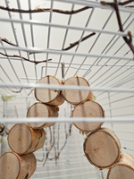 Качели для мелких птиц из дерева