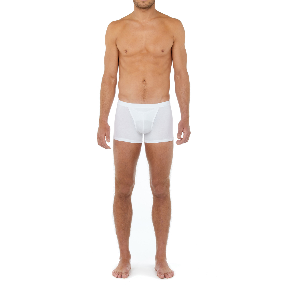 Мужские трусы боксеры белые HOM TENCEL SOFT Comfort Boxer Briefs HO1 402465_400003
