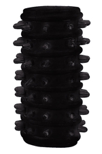 Набор из 7 черных насадок Penis Sleeves Set