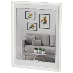 Фоторамка Image Art С22 МДФ универсальная 30х40 цвет белый вставка прозрачный пластик | Image Art