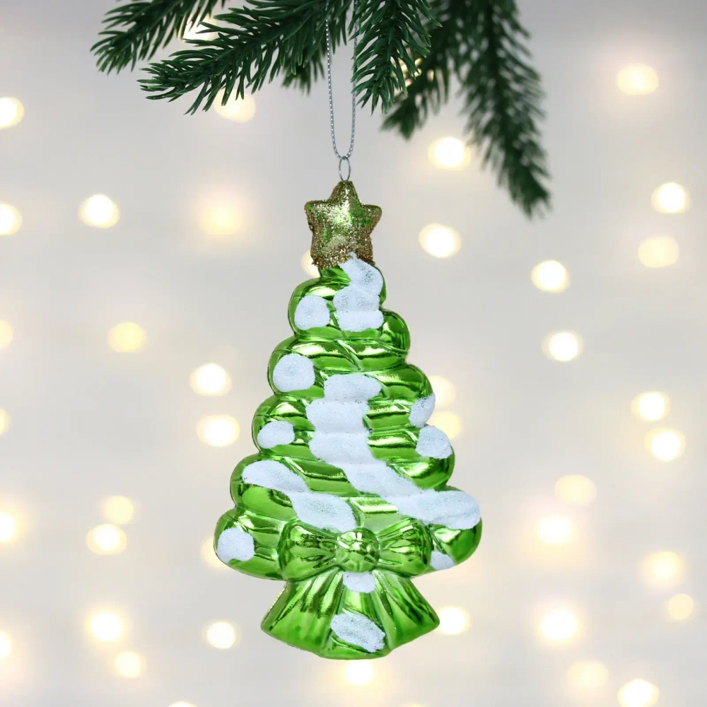 Елочная игрушка «Сладкая ёлочка» 7,5*1,5*14 см, Салатовый