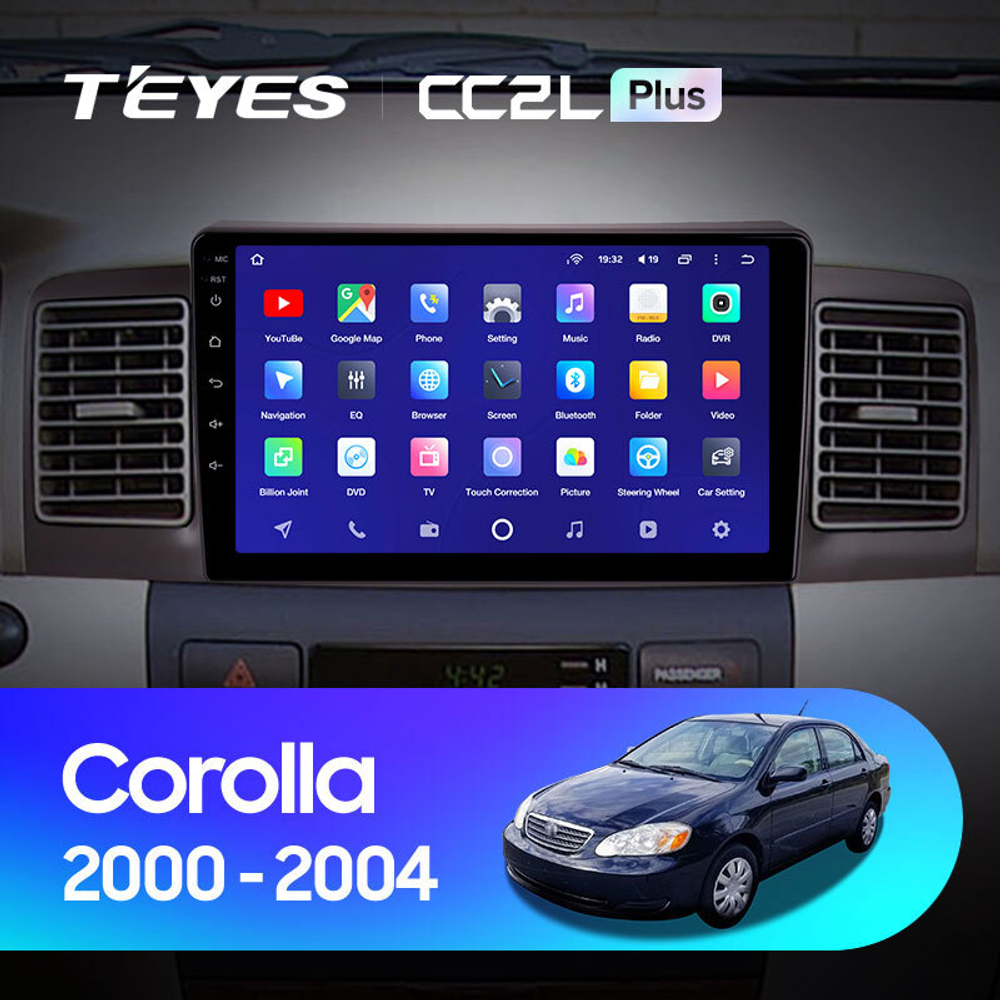 Teyes CC2L Plus  9" для Toyota Corolla E130 E120 2000 - 2004