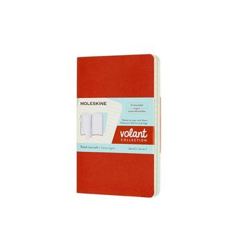 Блокнот Moleskine Volant Pocket 90x140 мм 80 стр. линейка мягкая обложка 2 шт (QP711F16B24)