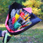 Букет сухоцветов и свечей для Ведьмочки 60х40 см