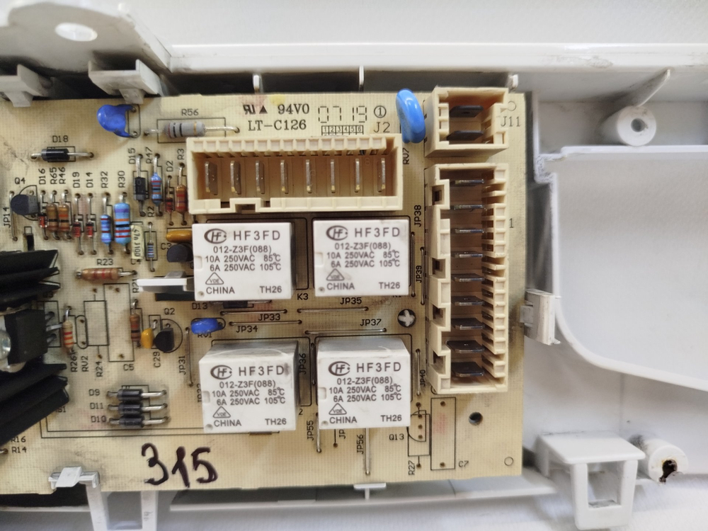 420 Силовой модуль и панель индикации в сборе для стиральной машины Indesit Wisa61 / 210130060.03 б/у