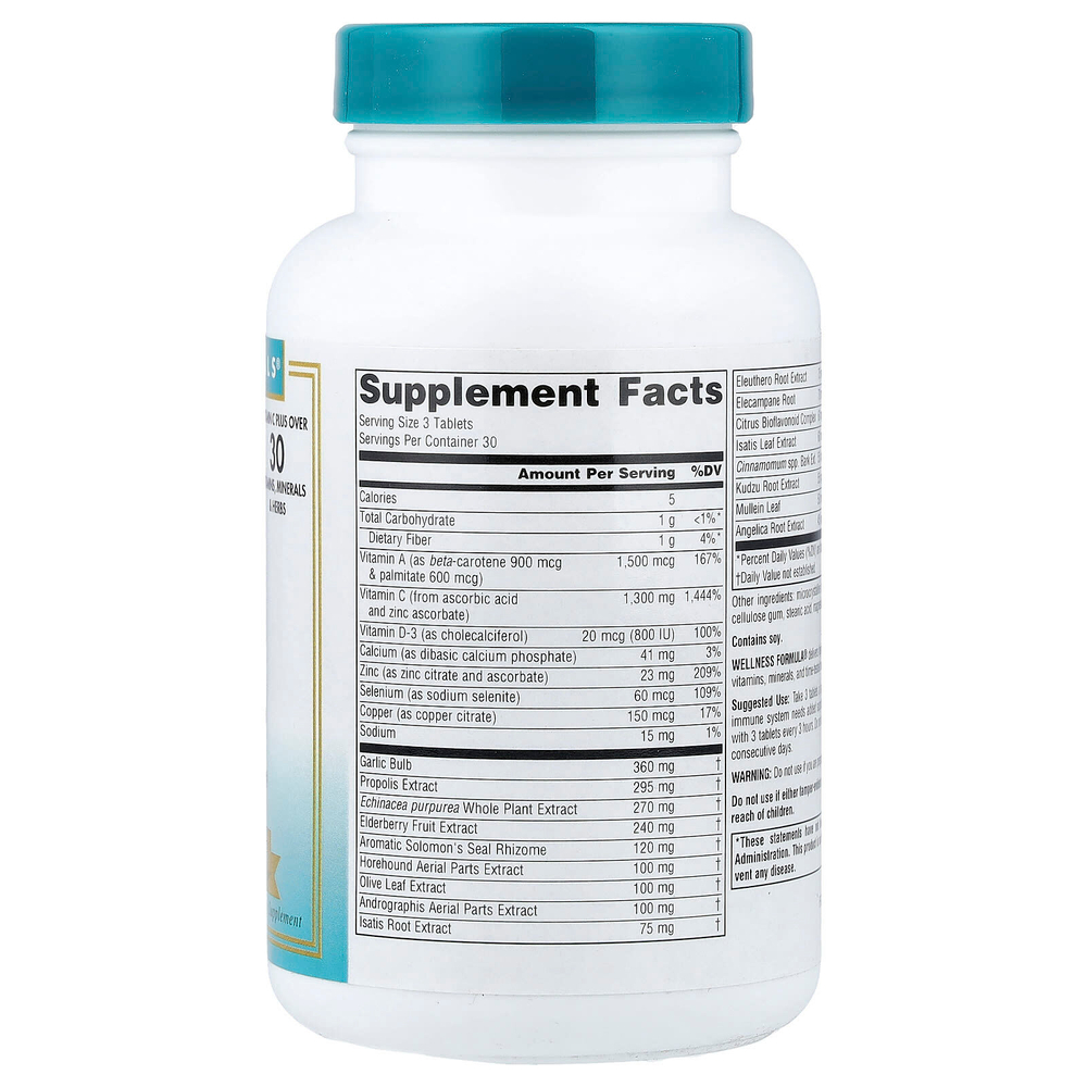 Source Naturals, Wellness Formula, улучшенная поддержка иммунитета, 90 таблеток