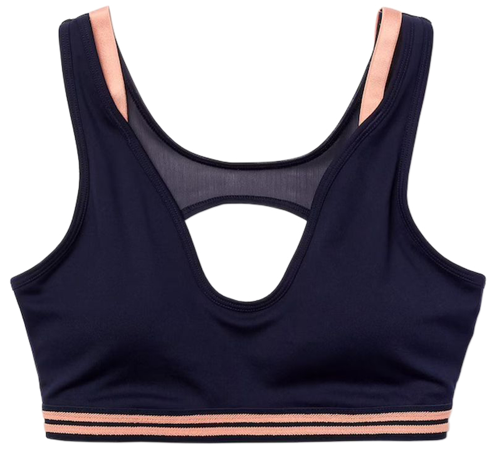 Теннисный бюстгальтер Lacoste Contrast Accents And Cut-Outs Sports Bra