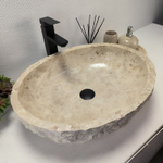 Раковина из мрамора Erozy Cream EM-62761 (56*45*15) 123