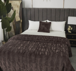 Плед 210х230 Sofi De MarkO Теодор шоколад