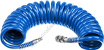 ЗУБР 5 м, 6 х 8 мм, 15 бар, воздушный спиральный шланг с фитингами рапид, Профессионал (6473-05)